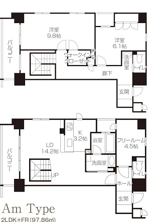 Amタイプ　間取り