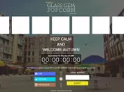 「glassgempopcorn.com」サイトTOP画像