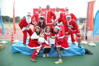 クリスマスチャリティラン2014の様子1