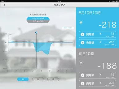 全体収支グラフ
