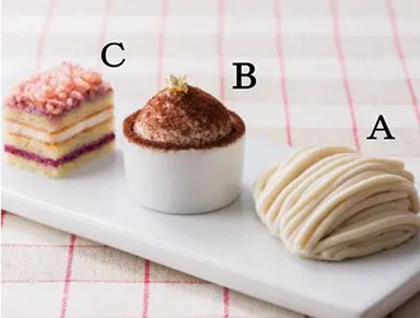 (8)3ヶ国の栗スイーツ盛り合わせ