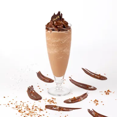 リンツ・ダークチョコレートキャラメルシーソルトドリンク(グラス仕様)