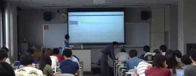 豆蔵　IT戦略支援事業部　グループ長　五十嵐 登による授業の様子