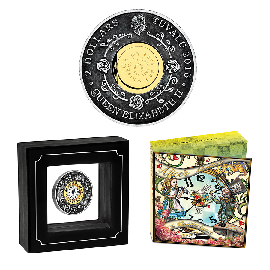 【新品・国内発送】不思議の国のアリス　完結150周年記念コイン　５種類バージョン