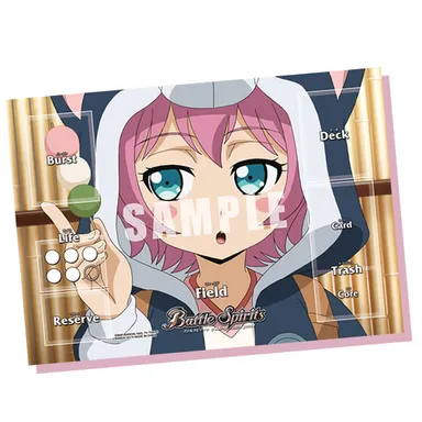 バトルスピリッツ　スペシャル烈火魂(バーニングソウル)セット　黒田環奈バトラーズグッズ　ラバー製プレイマット