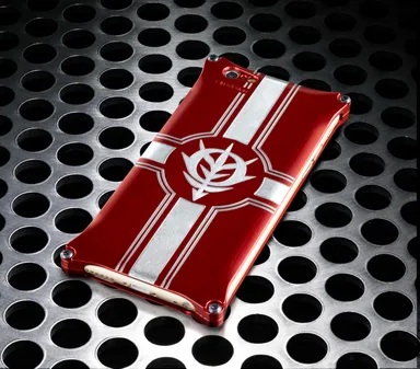 機動戦士ガンダム　ジュラルミンスマホジャケット(iPhone 6用)　ジオンレッド