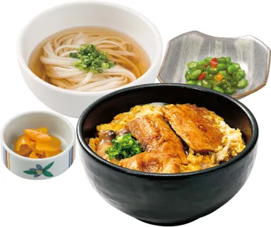 秋刀魚と仙台麩の丼定食