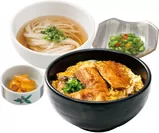 秋刀魚と仙台麩の丼定食
