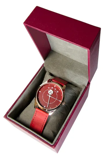 四葉時間(赤文字盤) ケース入り