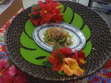 京セラ横浜事業所社員食堂で提供されたゴーヤチャンプル