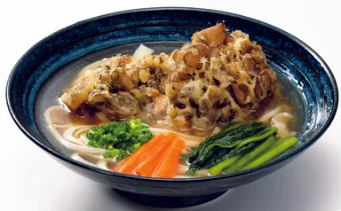 信州産舞茸天のあんかけうどん