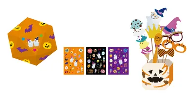 ダイス、キラキラシール、フォトプロップス