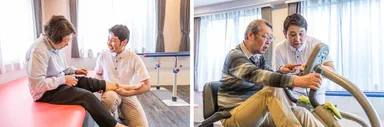 理学療法士による個別訓練・リハビリの実施