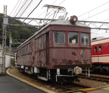 今年度末に引退予定の車庫構内の入換用車両(旧デ101形101号車）