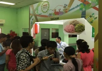 ミャンマー健康長寿広報展の様子