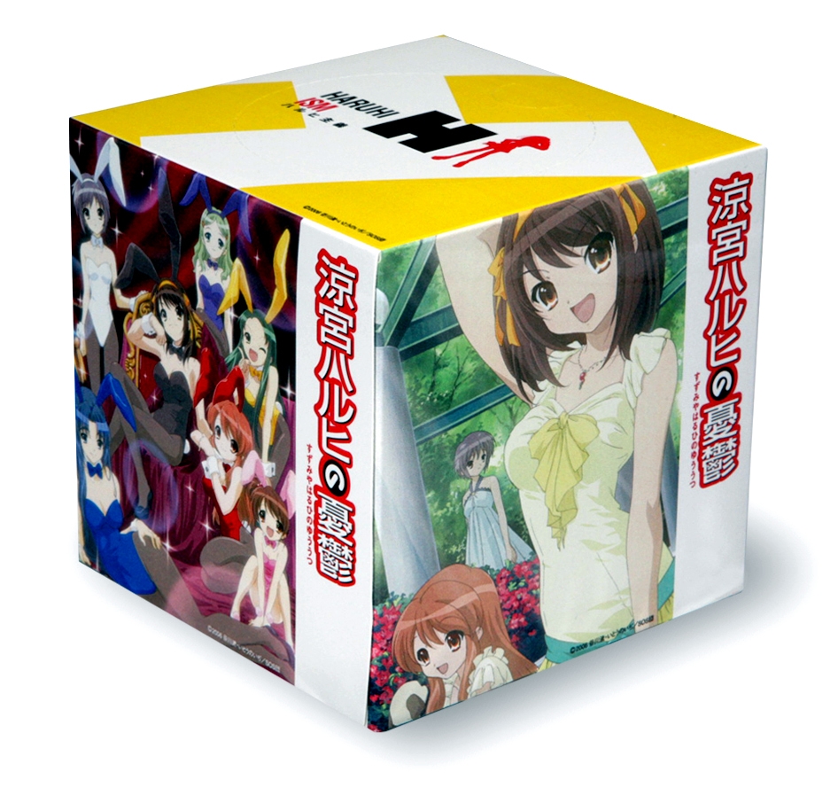 涼宮ハルヒの憂鬱」ボックスティッシュ インターネット限定発売