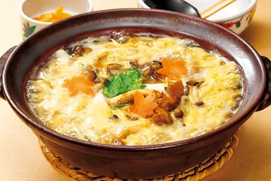 松茸ときのこのうどん雑炊