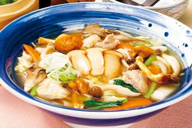 松茸のあんかけうどん