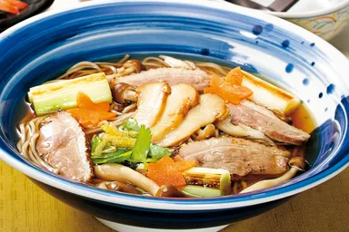 松茸薫る　鴨南蛮そば