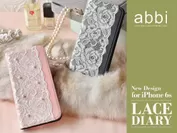 abbi iPhone6s/6ケース Lace Diary(レースダイアリー)