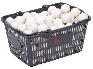 「スリクソン ソフトテニスボール 公認球 10ダース入りバスケット」