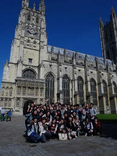 フィールドワーク(イギリス・カンタベリー)の様子