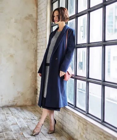 clear×木下ココ　コラボアイテム　チェスターコート