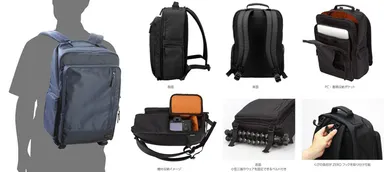 ルフトデザイン ブロス バックパック 装着例他