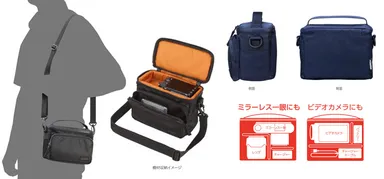 ルフトデザイン ブロス ショルダーバッグXS 装着例他