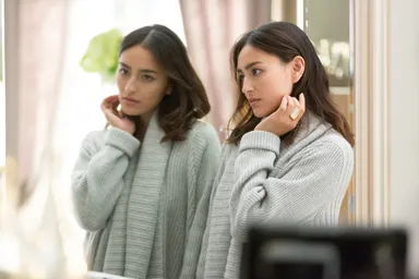 マキアージュ新CM「できちゃったファンデ秋冬篇」メイキング4