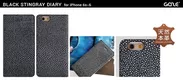 GAZE iPhone6s/6ケース Black Stingray Diary