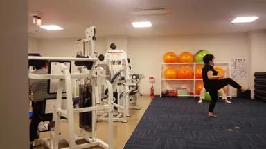 スタジオ＆筋トレ風景