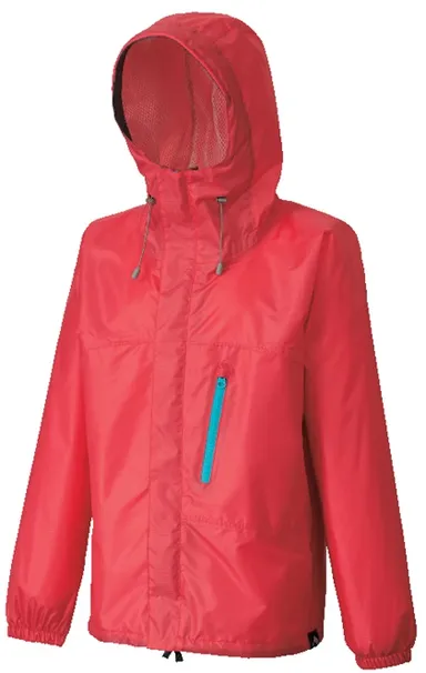 透湿レディースレインスーツ 赤