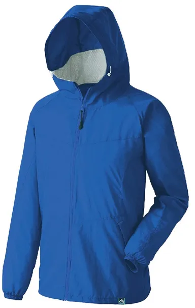 高撥水シェルジャケット 青