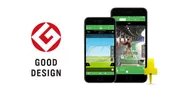 グッドデザイン賞ロゴとPIX-GS100 本体および専用アプリ イメージ