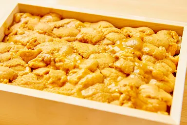 雲丹のお重のお土産