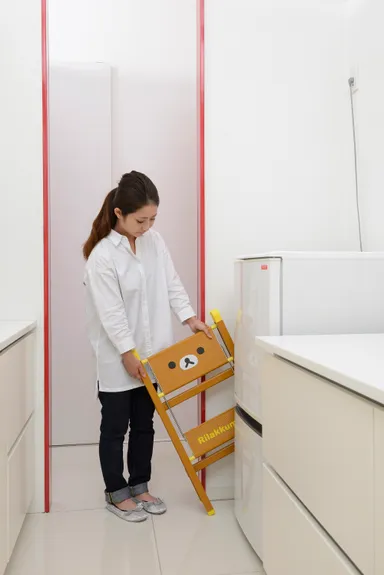 2段 リラックマタイプ 収納イメージ