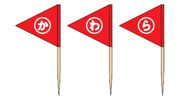 ミニフラッグイメージ図(表側)