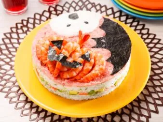 ハロウィンフェイスケーキすし