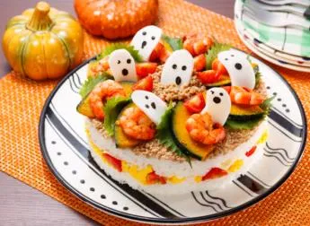 おばけ出没！？ケーキすし