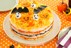 こうもりとかぼちゃのケーキすし