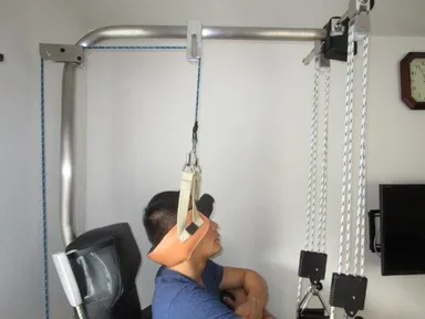 顎にかけない頸椎除圧牽引用ハーネス1