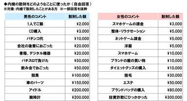 内緒で散財したもの