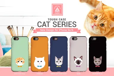DPARKS iPhone6sケース Catシリーズ