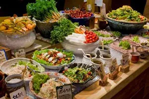 ▲元気になる農場レストラン　モクモク