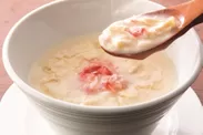 蟹と湯葉の豆乳スープ