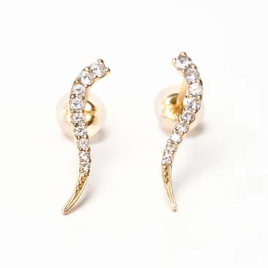 天然ダイヤモンド0.3ct　k18ゴールドデザインピアス