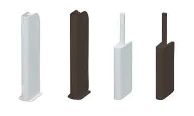 スリムトイレブラシ　ケース付　ロング・S