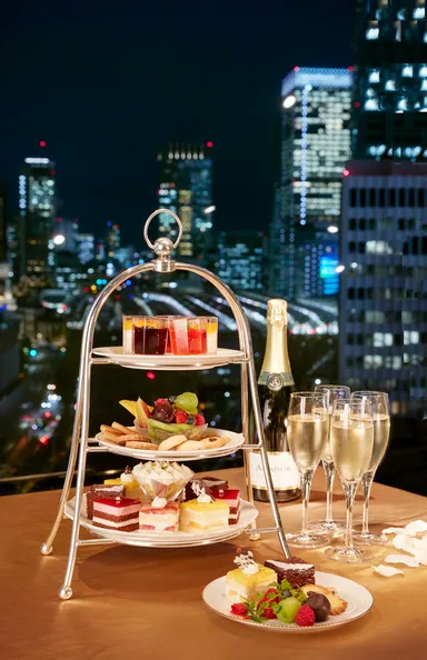 ラグジュアリー女子会プランのデザートツリー