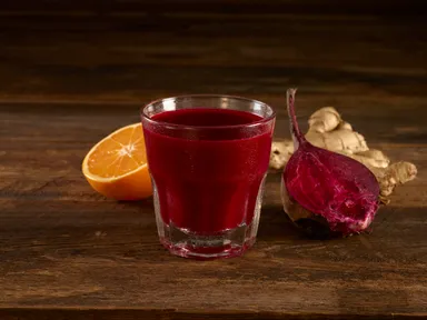ビーツ＆オレンジジンジャージュース